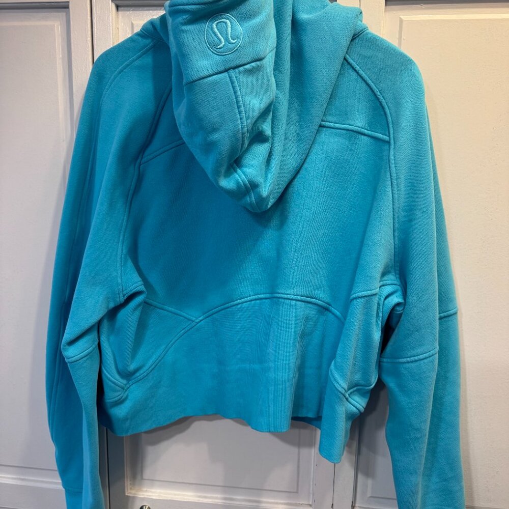 Lululemon Scuba Half-Zip Hoodie XL/XXL in Electric Turquiose - Picture 3 of 4